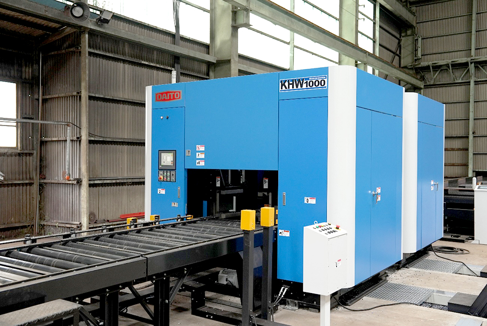 大東精機 H型鋼開先加工機 KHW1000